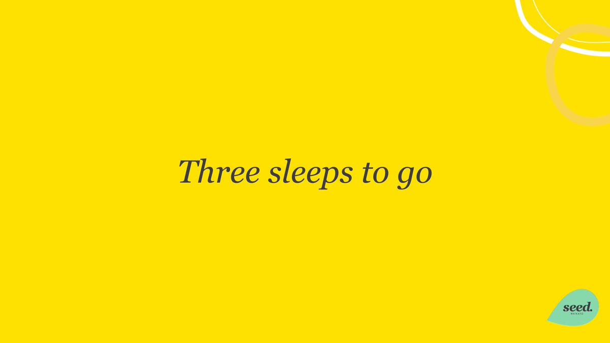 Our last workshop of the year is coming up this Saturday - registration is free for students

seedwaikato.nz/new-events/202…