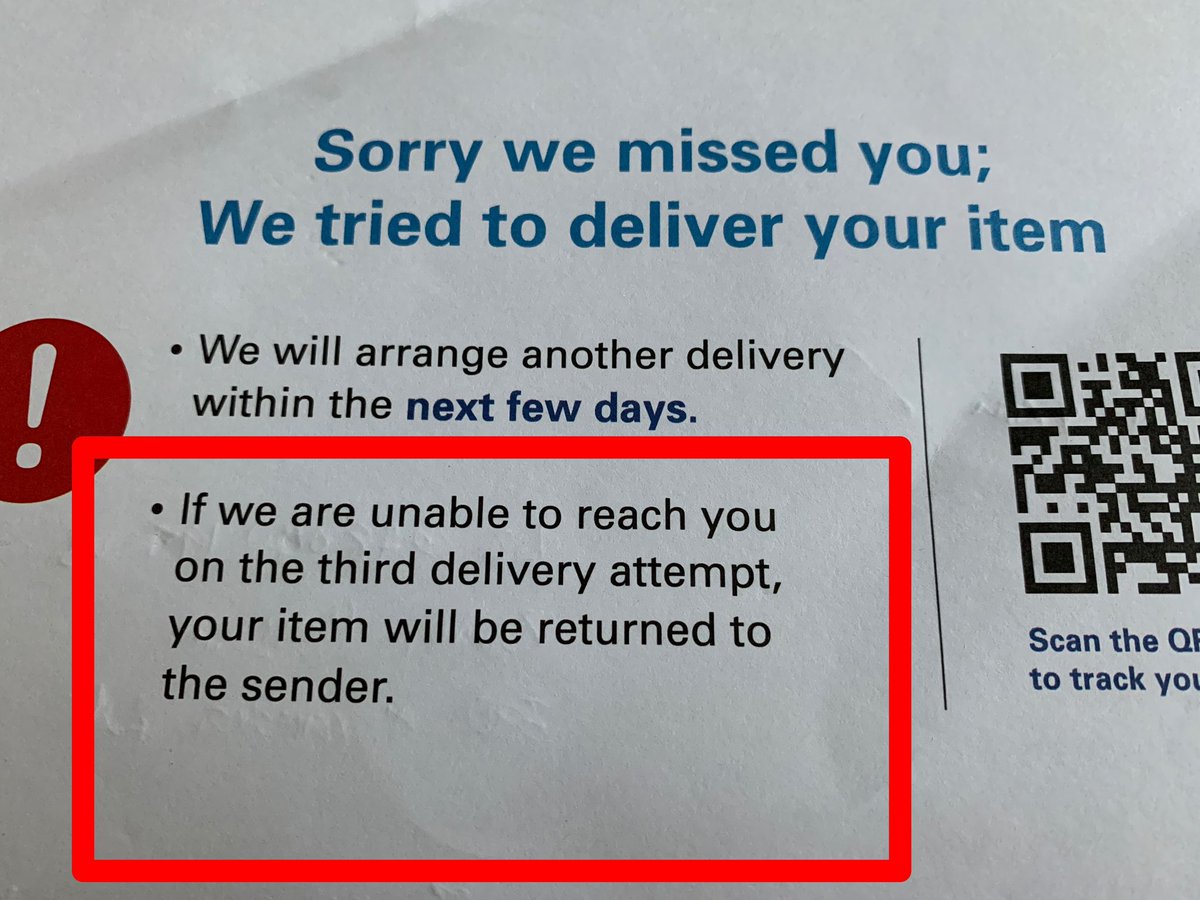ZeeMuzing's tweet photo. How could @SingPostCusCare decide to return to sender when I don’t know when parcel would arrive? What happened to picking up at the post office or POP option? Do I now have to stay home until parcel arrives? Where is the customer care @SingPostCusCare https://t.co/sgKnRQYRPf