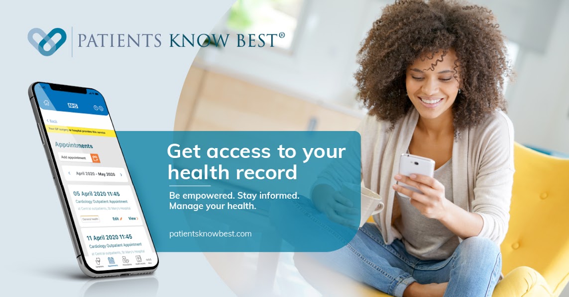 MidYorkshireNHS's tweet photo. We are introducing Patients Know Best, a new online service giving secure access to your personal health record. View your hospital appointment information, appointment letters and Covid-19 negative results. Find out more ➡️ https://t.co/5RQ2dYnwEv 
#MidYorksNHS #PatientsKnowBest https://t.co/aiyGYrX6dP