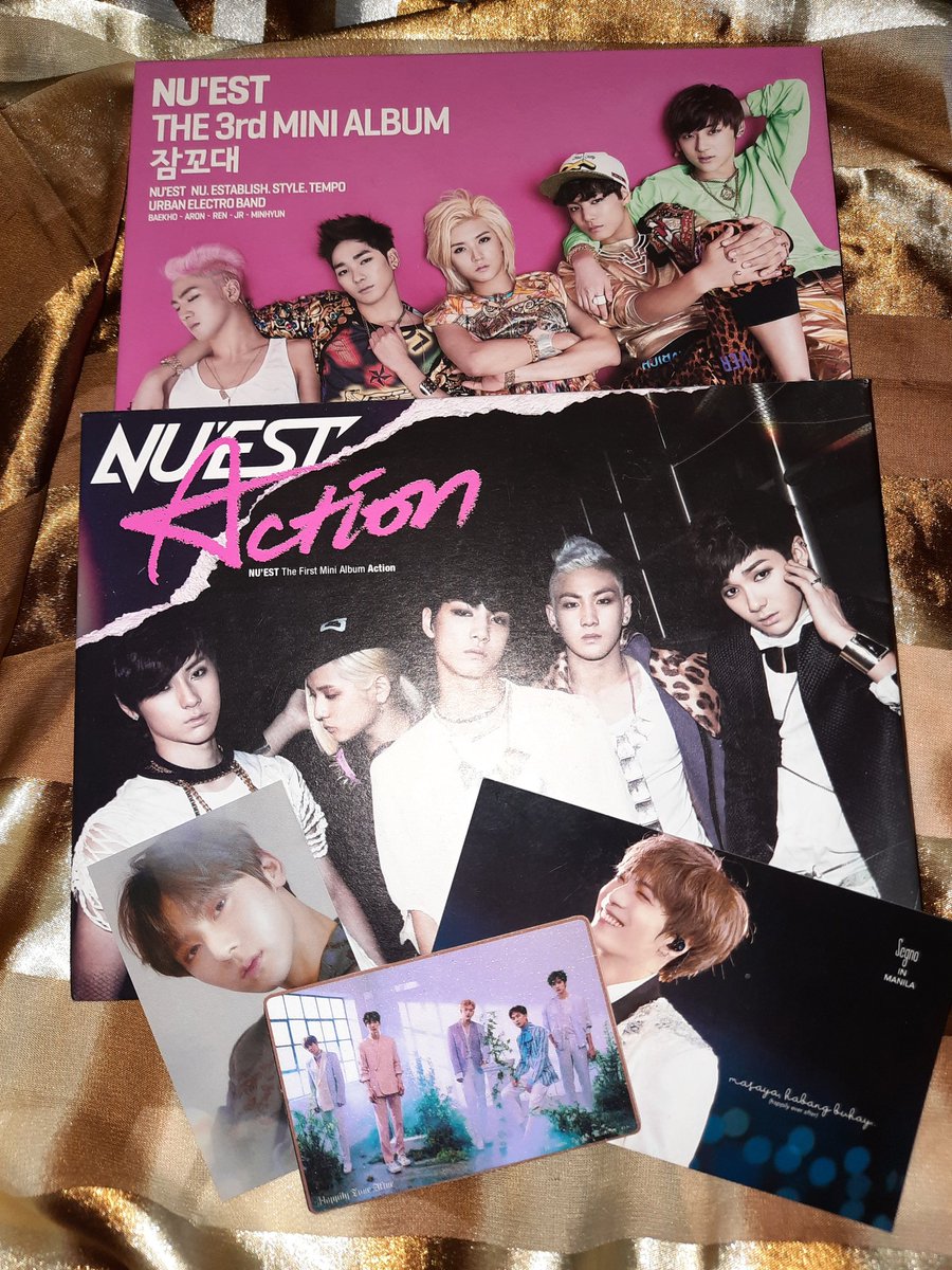 _cherryxii's tweet photo. Yay!! Finally! Late naqng nag collect ng albums nla, so I'm trying to complete their old kr album...Thank you @electrobanditph for the smooth transaction &amp; sa freebies...🥰

Can't wait dumating ung Re:birth, Q is at Canvas q...❤
#NUEST https://t.co/0FcuylODcC