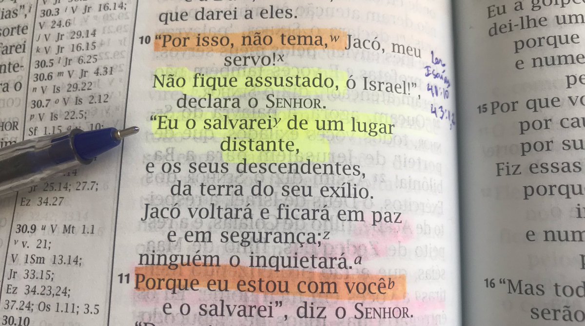 O medo pode ameaçar agora, mas o descanso e a quietude virão no futuro. Quando a esperança falha, a fé ainda pode ser forte. (Salmos 23:4) #Jeremias30 #rpsp #Bomdia #COVID19