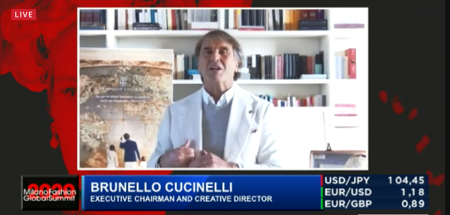 #MFGS2020, Brunello #Cucinelli: 2000 dipendenti, 5000 collaboratori esterni, a marzo abbiamo deciso di non licenziare nessuno perché colpo #pandemia forte ma congiunturale. 4*q sarà positivo. Fisicità negozio imprescindibile anche in futuro
#25novembre