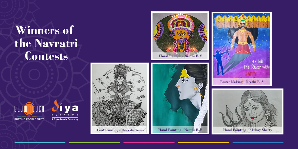 A huge round of applause to the winners of Floral Rangoli, Poster Making and Hand Painting contests held during Navratri 2020. Congratulations!
#EmployeeEngagement #Navratri #Contest https://t.co/dXu2kVZ4Ha