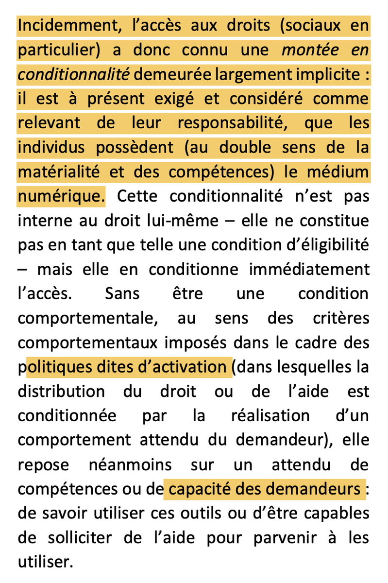4a/ Sur le diagnostic, un court article qui pose parfaitement les enjeux: Les conditionnalités implicites de l’accès aux droits à l’ère numérique par P. Mazet. http://www.labacces.fr/?Rapport&nbsp;