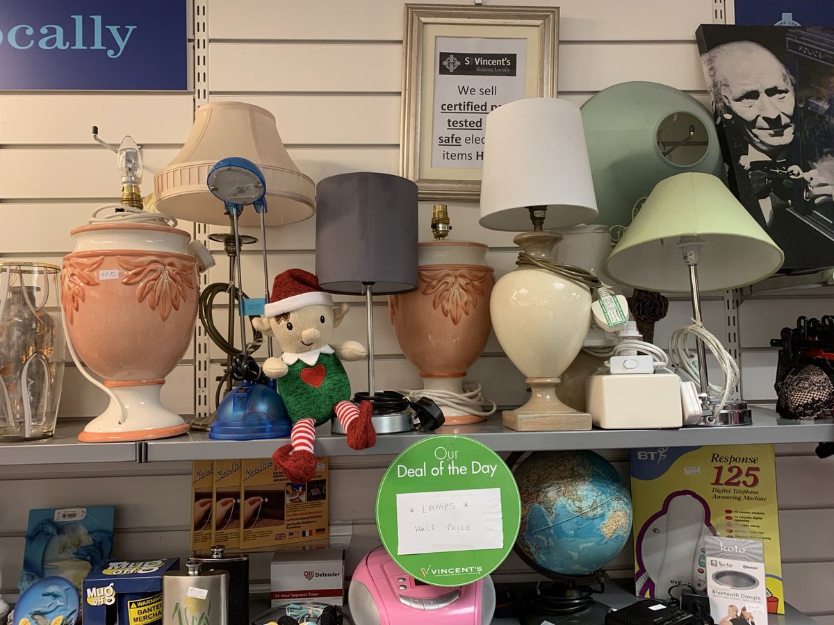 Naughty elf was trying to be helpful when asked to put out the Xmas lights, instead he put out these lamps 50% off marked price. Always causing trouble this one 😉🧝🎄 #xmaself #elf #elfontheshelf