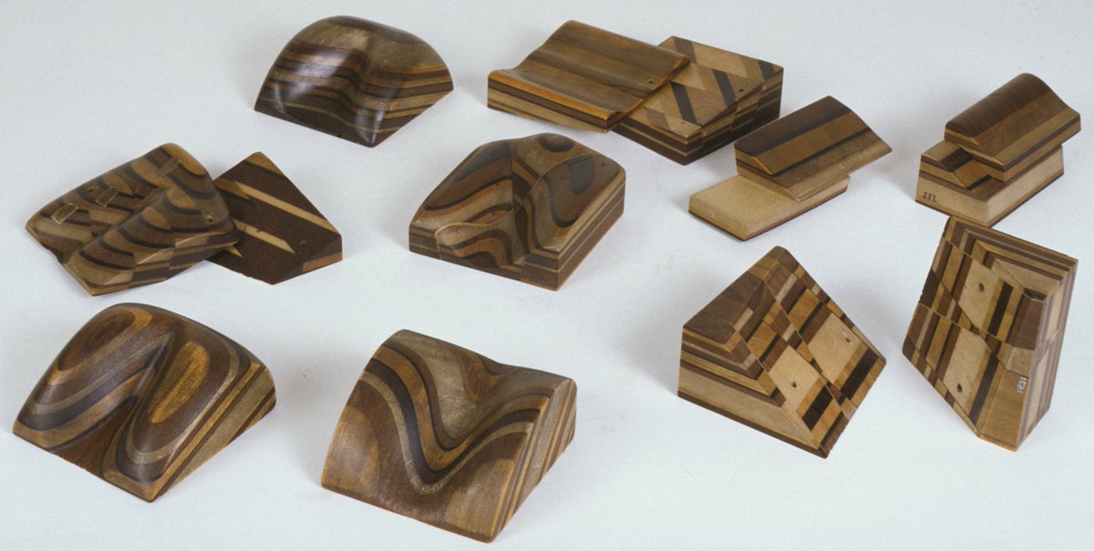Thomas Sopwith made these models of sedimentary strata in 1841, combining his cabinet-making background &amp; interest in geology.

They are based on mining districts in Northern England &amp; the different woods represent different geological formations.

#MuseumsUnlocked #TheNorth