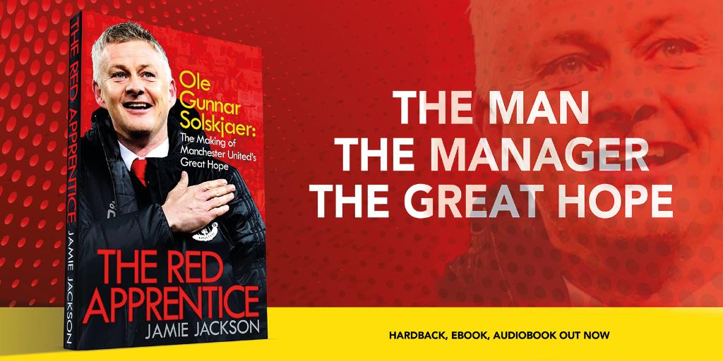 simonschusterUK's tweet photo. Football writer @JamieJackson___ charts the ever-evolving, whirlwind story of #ManchesterUnited's #RedApprentice Ole Gunnar Solskjaer in his new book #RedApprentice ⚽️ https://t.co/IcEy7gxSmZ https://t.co/Xs0ycShGMk