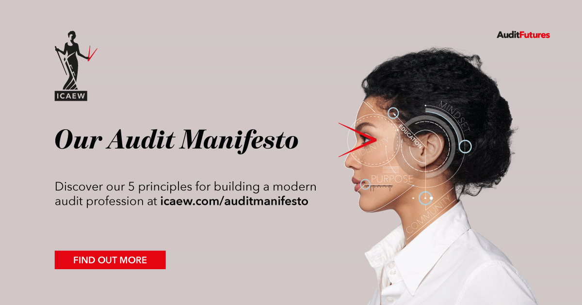 AuditFutures's tweet photo. This is our Audit Manifesto! It distills knowledge and insights from AuditFutures into 5 principles that should be at the heart of audit reform. Join our conversation – together, we can think differently (and better) about audit and its future. https://t.co/kPuUf5hd8x https://t.co/7PIEzl2r7Q
