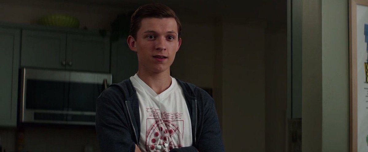 tom as peter parker in captain america: civil war (2016)