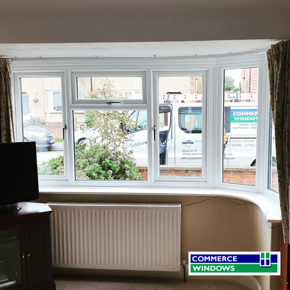 CommerceW's tweet photo. In Higham Ferrers, we recently installed these #BayWindows in #WhiteUPVC.
Every #window is tailor-made to fit your individual specifications, in the style of your choice > https://t.co/EfX2F0Pgtx
#UPVCWindows #UPVC #LiniarProfiles #PilkingtonGlass #Planitherm #PinnacleWindows https://t.co/pXZpIADwa2