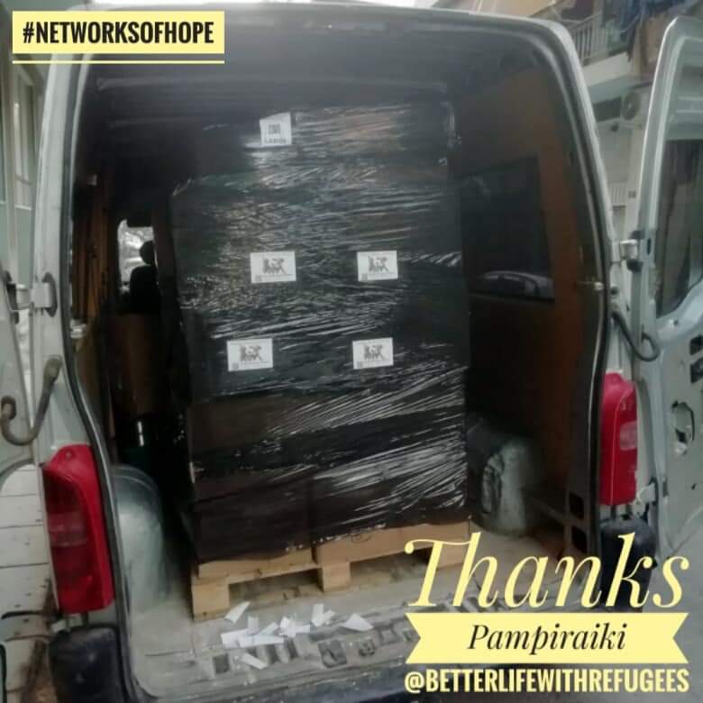 The picture captures work done by <a href="/chooselove/">Choose Love</a>
and 80 drop off locations in the UK. It captures work done by the #Pampiraiki Group, #FastMovers and #BetterLifewithRefugees in Athens. Pallets prepared by our own great team of volunteers were distributed in Athens within 7 days.