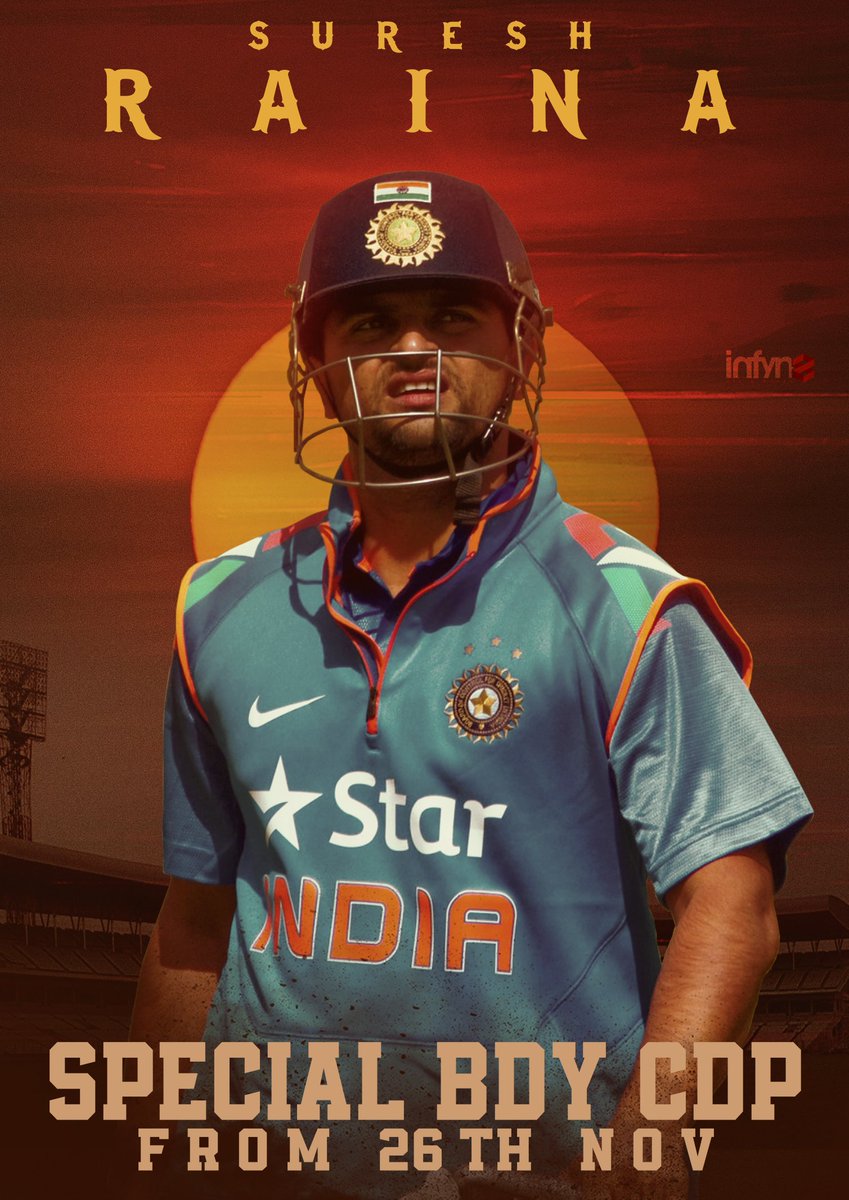 Infyn8_Off's tweet photo. #SureshRaina #specialcdp from 26th NOV #StayTuned @ImRaina adv happppppy bdy wishesโค๏ธ๐
@CultRaina @SureshRaina_WB @SureshRaina_03
#RainaBirthdayCDP #RAINA https://t.co/YpjprgK6pF