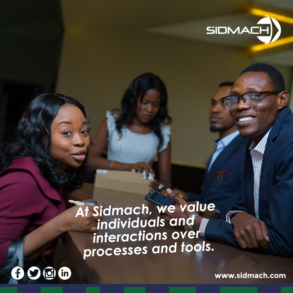 sidmach's tweet photo. Going Agile has given us the opportunity to reiterate how much we value you - our people, and how much better we envision your life and businesses to be in the nearest future!
https://t.co/qod6fz2gTO
#Sidmach #technews https://t.co/4vtj12a4ON