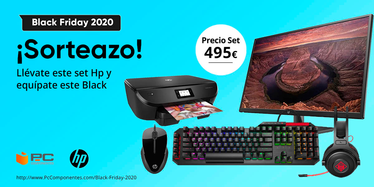 ⚡️¡¡SORTEAZO!!⚡️

🖤 ¡Llévate este increíble pack de periféricos <a href="/HPEspana/">hpespana</a> para celebrar que seguimos de Black Friday!

1⃣ RT + Sigue a <a href="/pccomponentes/">PcComponentes</a> 
2⃣ Comenta con #BlackDePcComponentesModoPro diciendo cuál de estas ofertas te gusta más 👉 pccom.co/39drg9r

🍀 ¡Suerte!