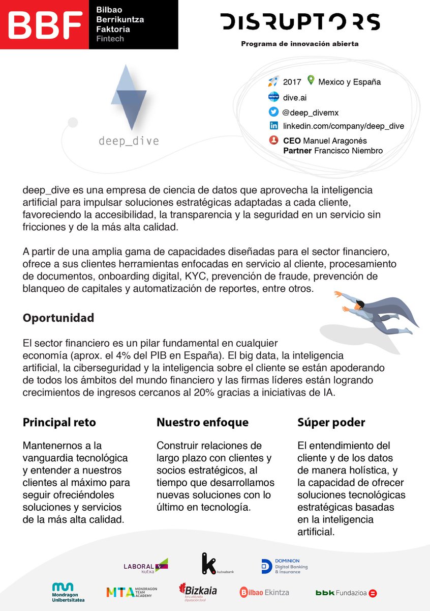 BbfFintech's tweet photo. ¿Y si hoy nos sumergimos en el mundo de la #cienciadedatos?

#InteligenciaArtificial #MachineLearning #ciberseguridad, Francisco Niembro de @deep_divemx nos cuenta todo!

🔸Las #startupstories del programa de #innovación abierta 🔸

#learningfromreality 

Descubre más 👇🏽👇🏽 https://t.co/8rgDyY18sv