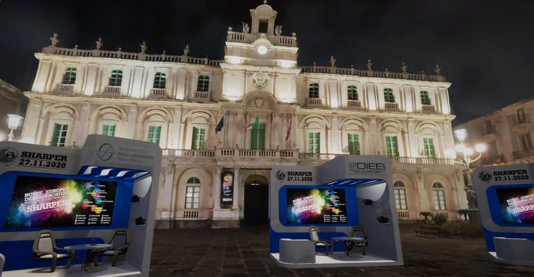 Una Piazza della Ricerca virtuale per scoprire la Scienza stando a casa. Dalle ore 15 del 27 puoi muoverti tra gli stand di P.zza Università ed interagire con l’ambiente digitale grazie all'avatar virtuale
#SharperNight #NotteEuropeadeiRicercatori #EuropeanResearchersNight #ERN