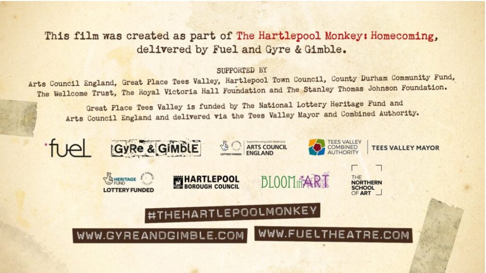 FuelTheatre's tweet photo. 'Magical Monkey Mischief' is the first in our series of animated films and is now LIVE here: https://t.co/CmdPqw7lSA

This series has been created by the students of @TheNorthernArt in collaboration with @GyrAndGmbl, @maryroo. #HartlepoolMonkey 
Enjoy!🐵 https://t.co/scktARSK75