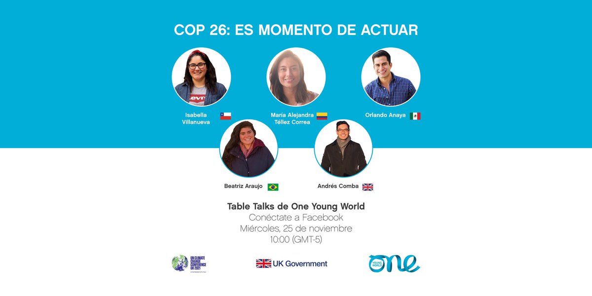 OneYoungWorld's tweet image. Únete a esta interesante conversación #COP26Ambition