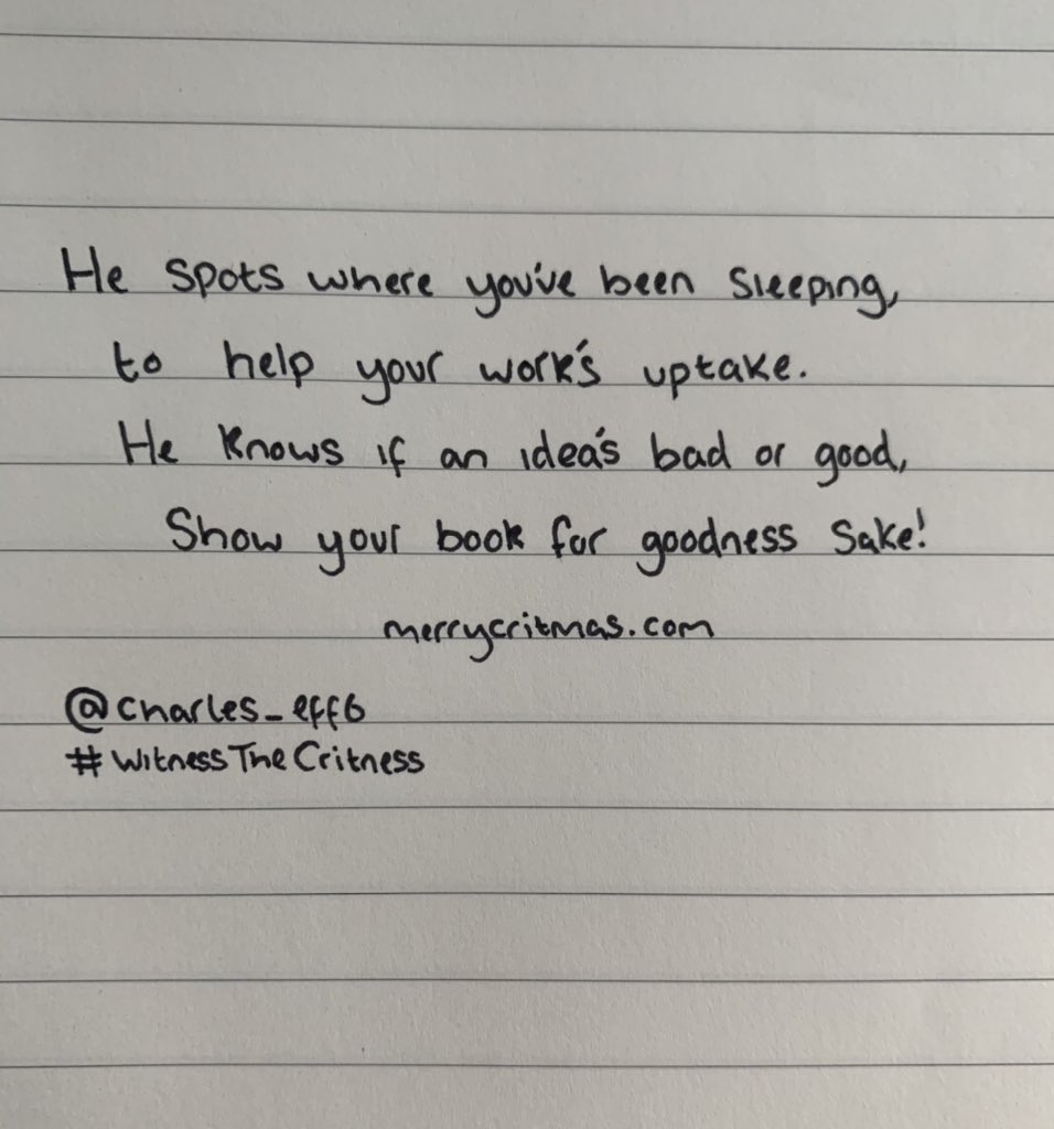 charles_eff6's tweet photo. @OneMinuteBriefs @father_critmas 
#witnessthecritness 

An itty bitty Critty ditty https://t.co/I4gryniMyA