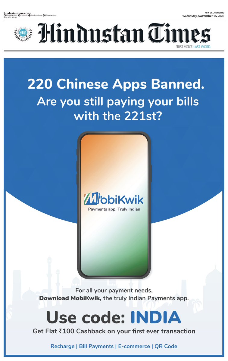 Indiiann's tweet photo. #SwitchToMobiKwik
#BoycottPaytm https://t.co/r9vlBjc9Au