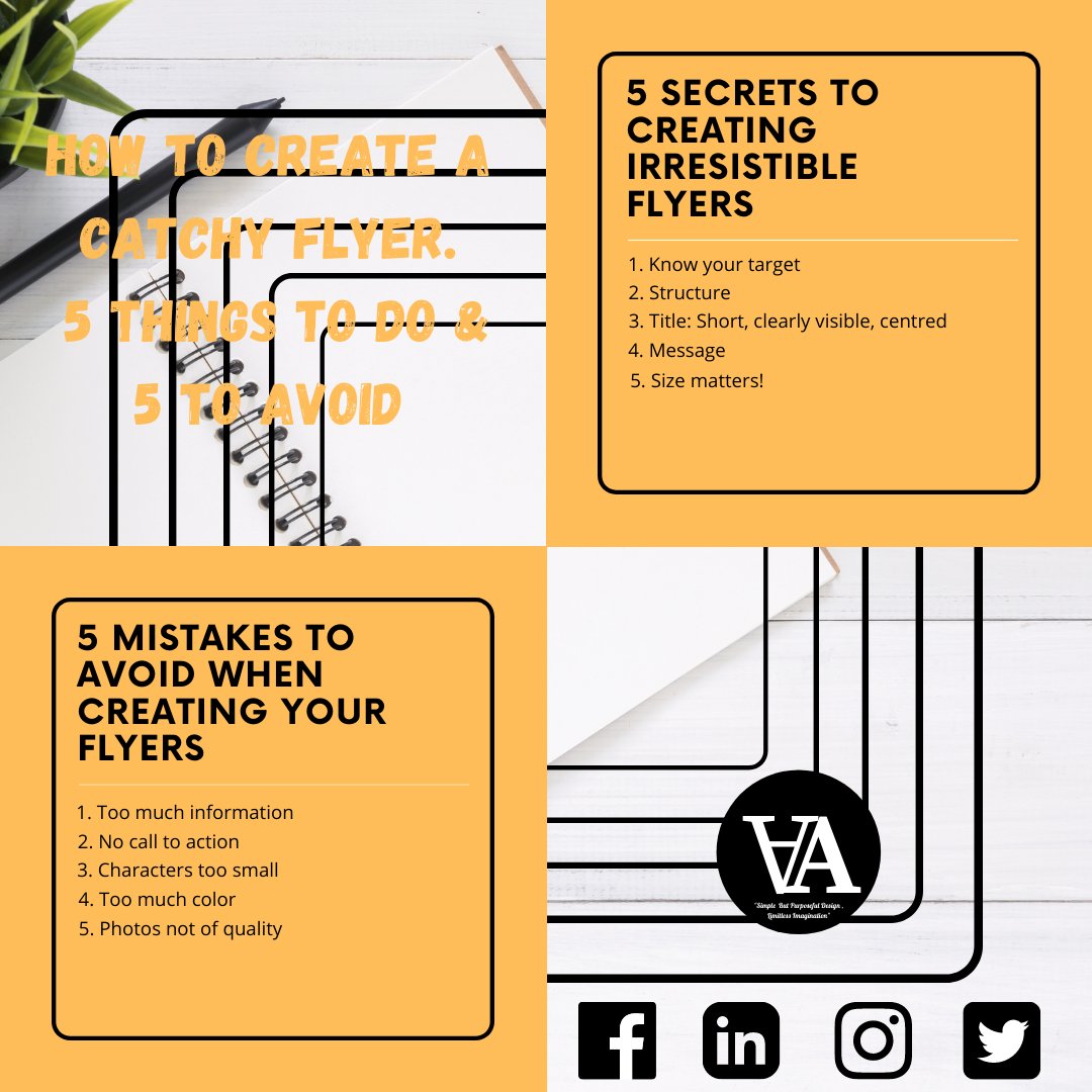 How can we catch our target audience's interest?. Let’s see some important tips to draw the attention of customers to your advertising flyers!
To read more, To know more, Please click the link below:
https://t.co/epmlZNu6Lx
#AADESIGN #GraphicDesigner #Branding #Logo BrandingKit https://t.co/sNhdQqvuwR