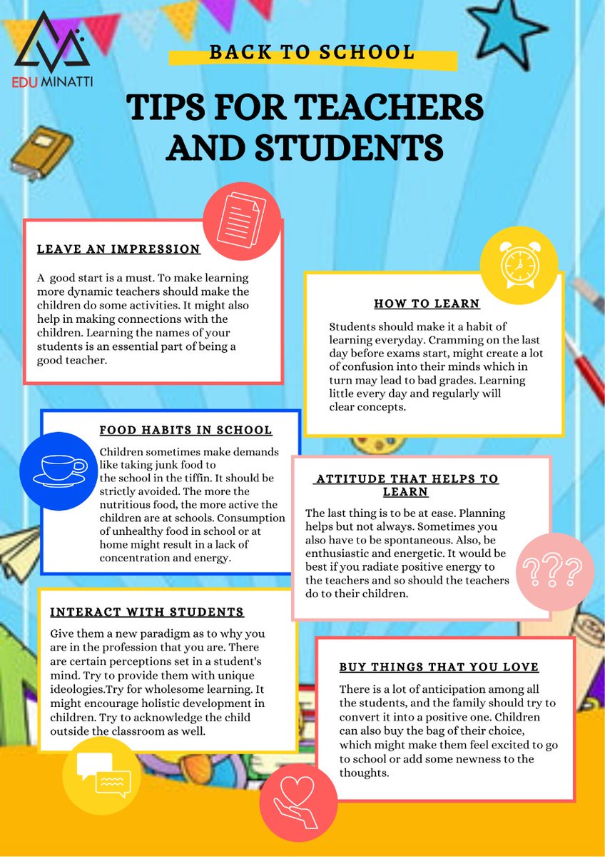 COVID-19 lockdown is almost over and it is back to school time! Here is our top Back to school tips for teachers and students.
#eduminatti #COVID-19 #Backtoschool #lockdown #schoolsreopen #schooltime #firstdayofschool #pandemic #DIY