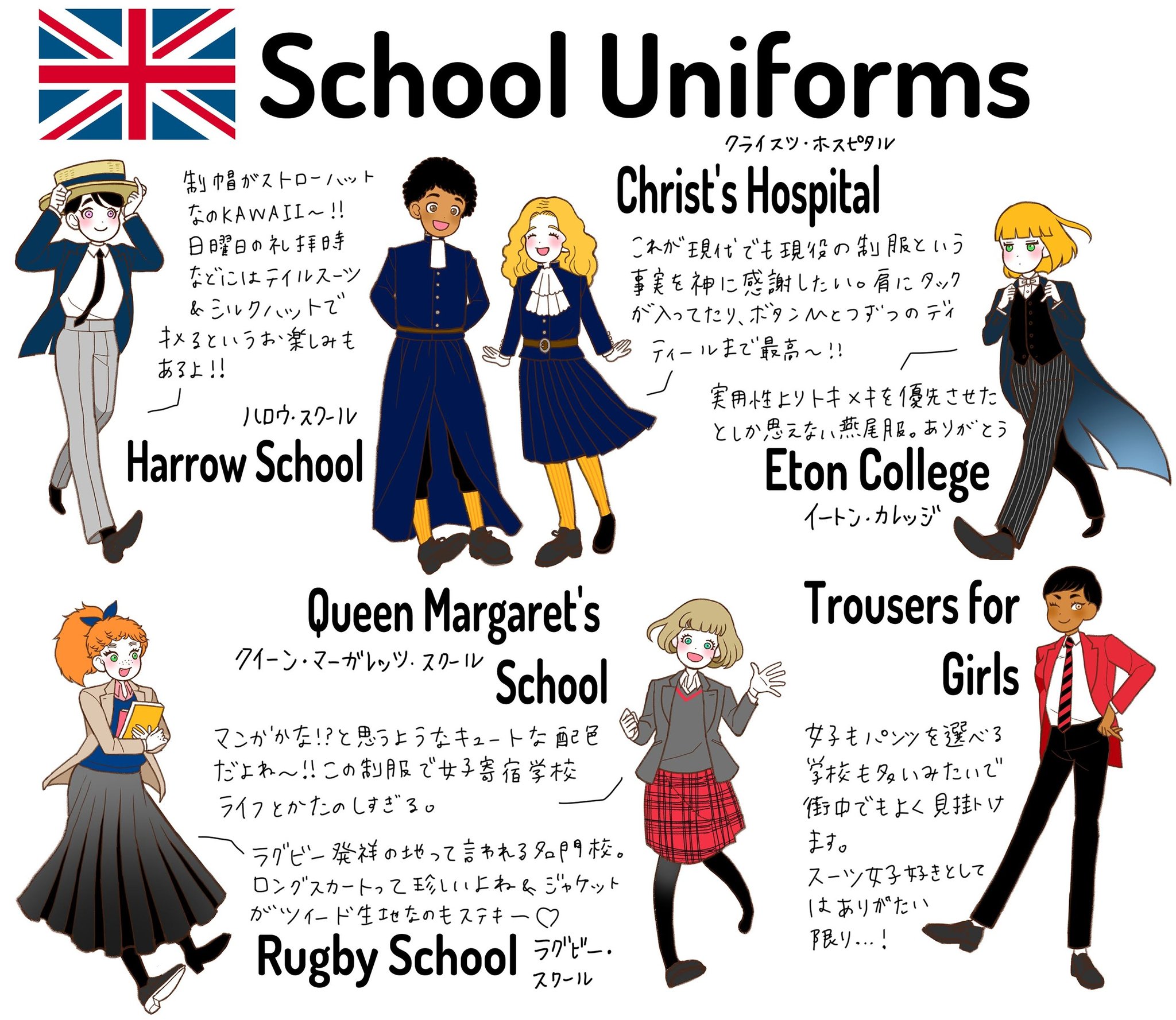 竹内絢香 これはハロウ スクールの制服メモ 学生服のイラストも沢山たまってきたので 今度noteにまとめます T Co Fjd0ewjau9 Twitter