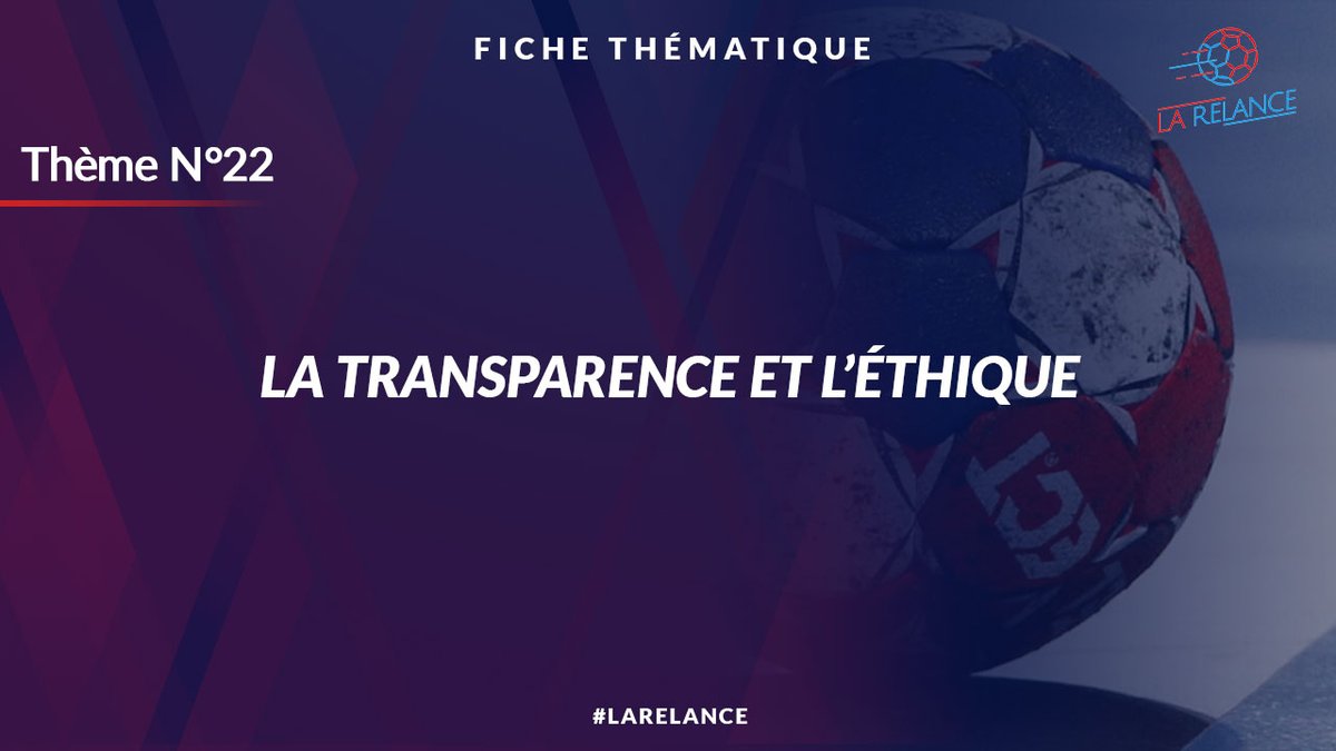 Exigences omniprésentes dans toutes les sphères de la société, la transparence et l'éthique doivent s'ancrer au sein de la FFHB afin de favoriser le développement de l'intérêt général. 
Les actions de #LaRelance👉cutt.ly/PhamuH5