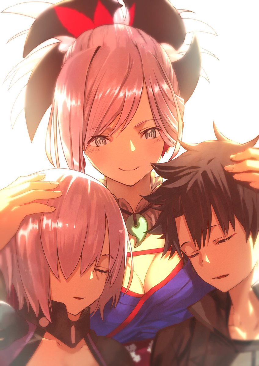 ぐだ男 ,極地用カルデア制服 ,マシュ・キリエライト(Fate) ,宮本武蔵(Fate) 「#いい笑顔の日
凄くいいタグ^ ^ 」|中西 達哉のイラスト