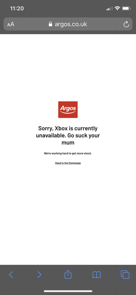 ConnerBushnell's tweet photo. Not the customer service I was looking for @Argos_Online  all I wanted was an Xbox😂😂😂😂 https://t.co/35cO9HbC0r