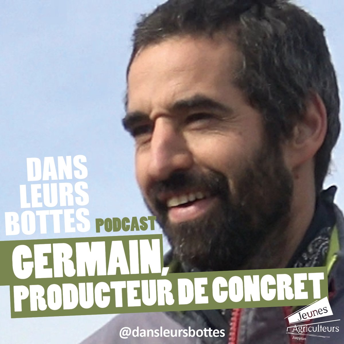 J-2 avant la sortie du podcast Dans leurs bottes !
"Germain, producteur de concret" sera notre première rencontre de cette aventure !

#podcast #podcastfrancais #podcastpaysan #dlb #dansleursbottes #agriculture #agriculteurs #agriculteursfrançais #aveyron #éleveur #eleveur