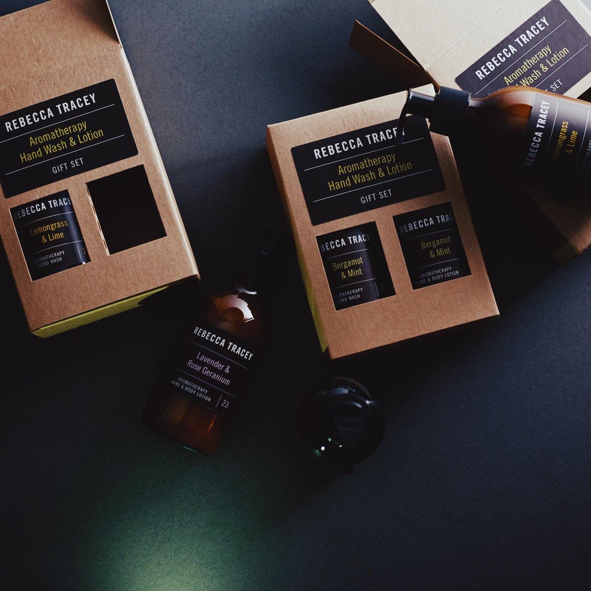 The perfect Christmas gift! Aromatherapy hand wash and lotions Gift Sets 🎄🌟 Our very popular aromatherapy hand wash and lotions, in a bespoke, recycled cardboard box.

Choose from Bergamot &amp; Mint, Lavender &amp; Rose Geranium and Lemongrass &amp; Lime

rebeccatracey.co.uk #gifts