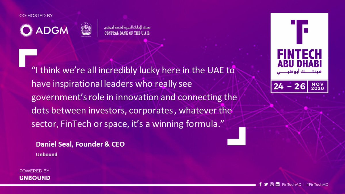 Unbound Global (@unboundglobal) on Twitter photo Daniel Seal, Founder & CEO, <a href="/unboundglobal/">Unbound Global</a> discussing the incredible #opportunities the #UAE provides in creating a collaborative landscape between the whole #ecosystem. On the Forum Stage, #FinTechAD. Daniel Seal, Founder & CEO, <a href="/unboundglobal/">Unbound Global</a> discussing the incredible #opportunities the #UAE provides in creating a collaborative landscape between the whole #ecosystem. On the Forum Stage, #FinTechAD.