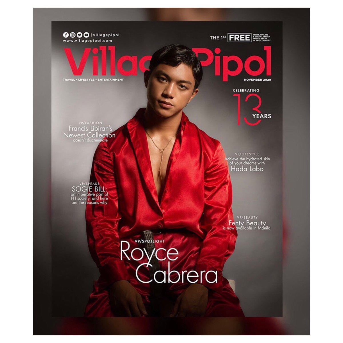 Sparkle_GMA's tweet photo. ‘He is a young actor who knows the value of good work ethics and always seeks to learn and master his craft on his own’ LOOK: #RoyceCabrera on the cover of @villagepipol ✨ Read the full cover story HERE ➡️ https://t.co/lXnPRlpWZJ #RoyceForVPMagazine #VPSpotlightRoyce https://t.co/Pqxg3A5BfU