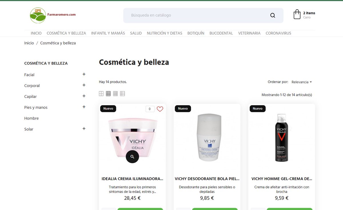 extremanet's tweet photo. Nueva #pagina #web #ecommerce de #farmacia Romero en #sevilla #proyecto #tienda #virtual con su ERP Conectado con #mwsconnect https://t.co/KqAwtLlRQd