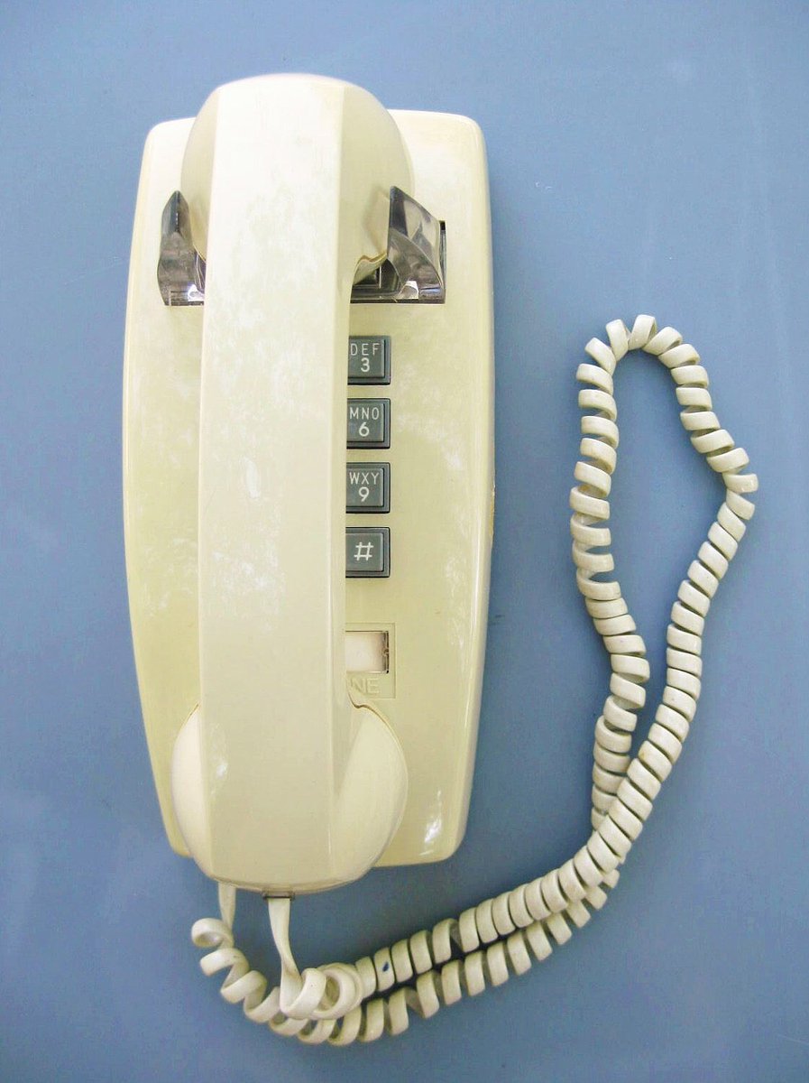 I was super excited for our first “push button” phone, circa mid 80s. My parents were very slow in adapting to new technology and I hated when my friends asked to use our phone and it was a rotary phone. Anyway, the first push button phone in our house looked like this: