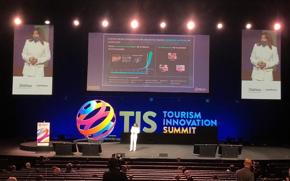 Inaugurando el #TIS2020, <a href="/almazormjesus/">María Jesús Almazor</a>, consejera delegada de <a href="/Telefonica/">Telefónica</a>: “el 5G habilitará nuevos modelos de negocio fundamentales para la recuperación”. 
Desde <a href="/gohub/">goHub</a> apostamos por las Startups que explotarán estas posibilidades 🙌🏼