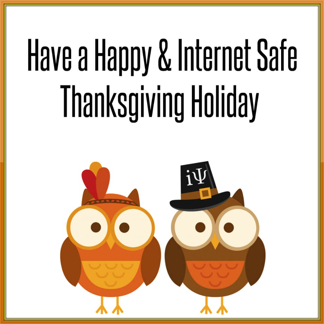 TheiPredator's tweet image. Have an #InternetSafe and #HappyThanksgiving Holiday from Michael Nuccitelli, Psy.D. #iPredator NYC