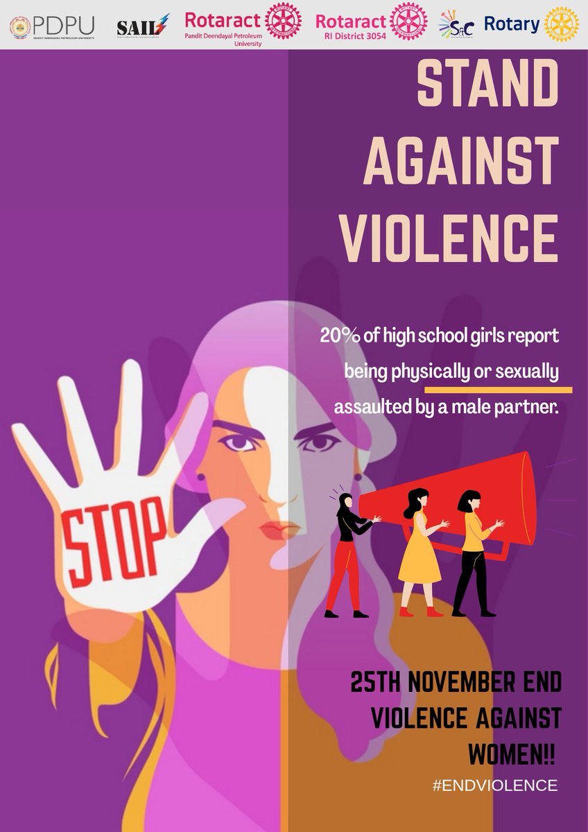 RCPDEU's tweet photo. INTERNATIONAL DAY FOR THE ELIMINATION OF VIOLENCE AGAINST WOMEN - 25th November, 2020

#Rotary 
#rotaractclubpdpu
#WomenSupportingWomen 
#EndViolenceAgainstWomen 
#EndViolence https://t.co/HD0O6GFchq