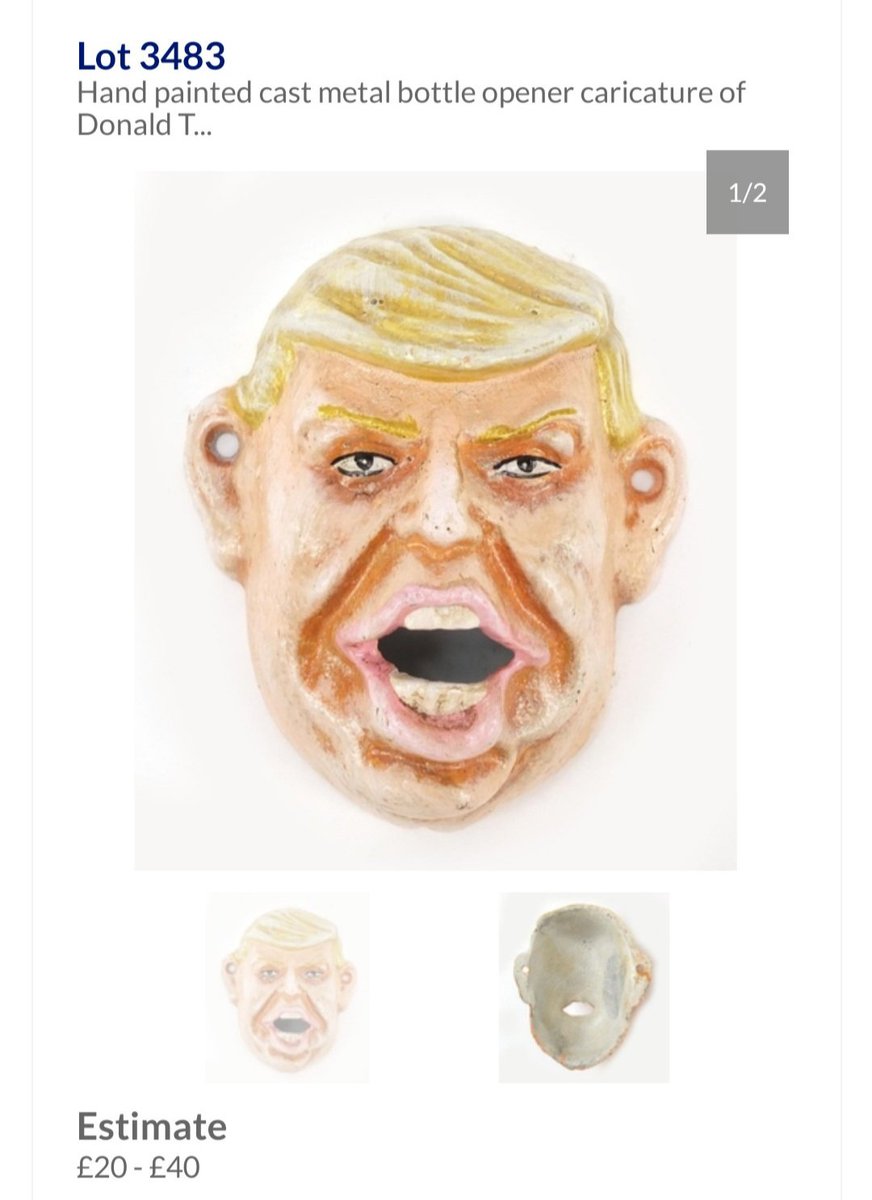 Dizzy_West's tweet photo. Seen this on @eastbourneauct They say Trump, I say @robbeckettcomic https://t.co/5YAJRYyZ7r