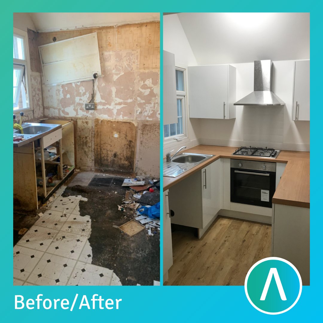 AngelPropHub's tweet image. Arguable the kitchen is the first room people look at when looking to buy or rent a property....
You can make any size or shape kitchen look amazing and appealing to potential buyer or tenants.
#propertyrefurb #newkitchen #kitchenrefurb #propertyrenovation  #propertyinvestment