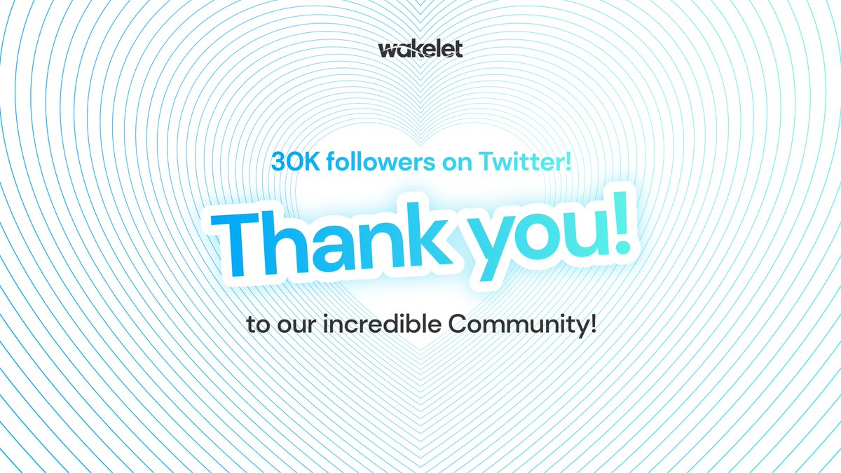 We're about to hit 30k followers - to say THANK YOU for our Community's amazing support, we're giving away 5๏ธโฃ Wakelet Hoodies!๐ฅ๐
ReTweet this post, tag a friend, and include #WakeletWave to be in with a chance. We'll also give a prize to our 30,000th follower! https://t.co/qJef4JkX04