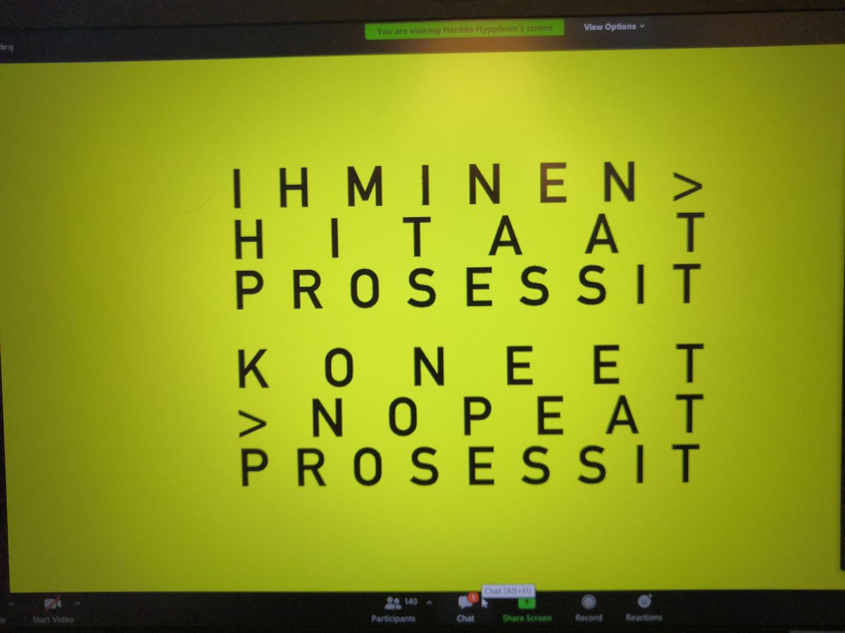 TimperiM's tweet photo. Hienoja puheenvuoroja Hyvinvointiteknologia tutuksi-webinaarissa!! Tämä on tulevaisuutta ennen kaikkea, mutta tämä on jo NYT! #digi #elsatestbed @kkpesonen puhuit asiaa 💪🏻 Kuva lainattu @HenkkaHypponen https://t.co/Ma3W8OuolR