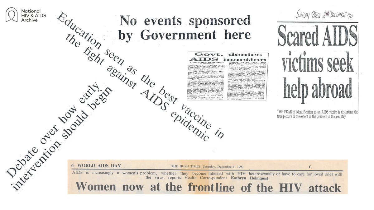 13/ The Irish newspapers ( @IrishTimes  @Independent_ie  #SundayTimes  #TheStar) featured a range of articles for  #WorldAIDSDay1990, with reports about Irish Government inaction, the introduction of AZT, and how “many Irish HIV and AIDS victims” were turning to the UK for support.