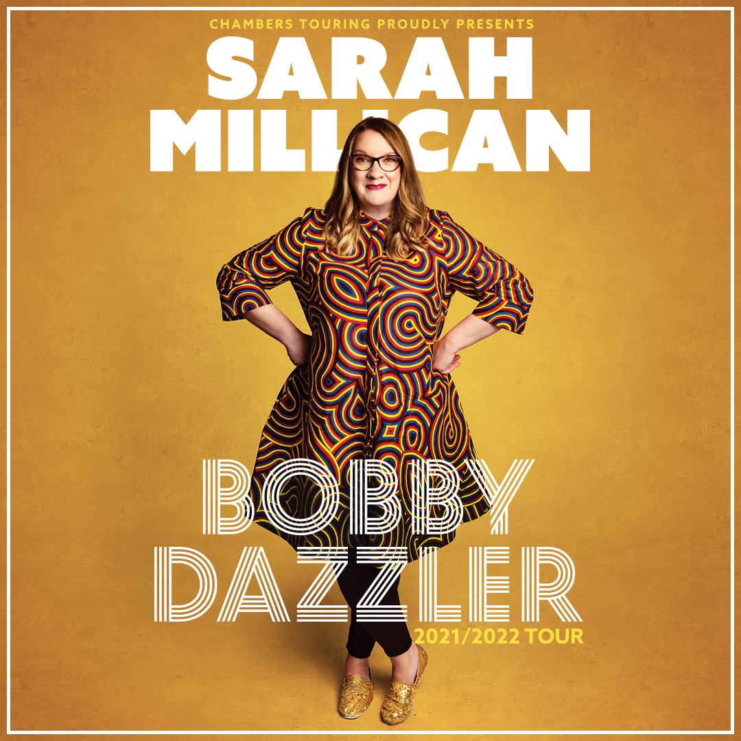 NEW // The hilarious @SarahMillican75 is back on tour with a Bobby Dazzler of a new stand-up show. Tickets on sale 10am Friday: https://t.co/qOfzPLbItb https://t.co/U0nOaqwaZQ