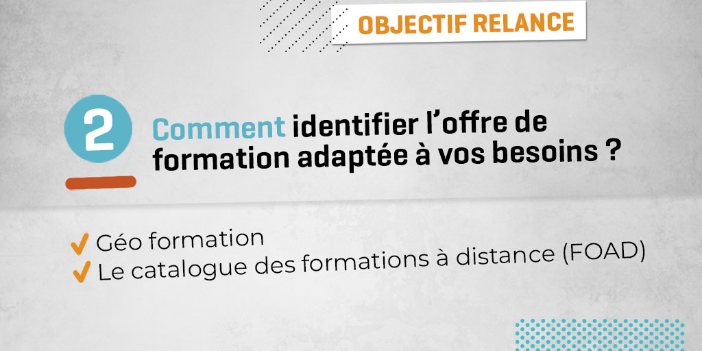 Constructys_'s tweet photo. [OBJECTIF RELANCE] Identifier l’offre de formation adaptée à vos besoins avec :
✅ Géo formation
✅ Le catalogue FOAD
En savoir + : https://t.co/zHPJEbDkTd
#ObjectifRelance #PlanRelance #Compétences #Formation https://t.co/FkXNDdo5Jd