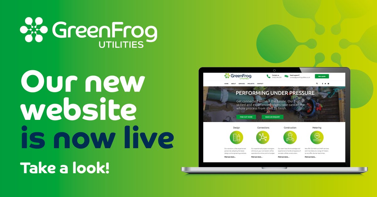 GFUtilities's tweet photo. We are excited to announce our shiny new website is now live! It was time for a fresh new look to accompany our updated logo, I’m sure you’ll agree the result is fantastic! 
https://t.co/7DVoWzlJl0
#performingunderpressure #greenfrogutilities #gasconnection #utilities #gfu #GIRS https://t.co/Dyfr8honAD