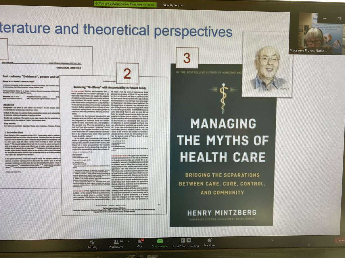 PeterLachman's tweet photo. .@mapflynn @HSELive opens the Pecha Kucha session @ISQua #isquavirtualconference on governance in healthcare https://t.co/7NQNLVrERM