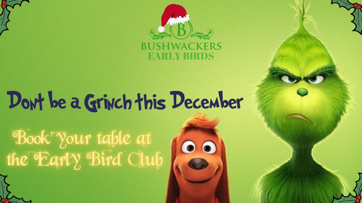 SinWorcester's tweet photo. Our Bushwackers booking site is open! Get your table bookings for December now. Don’t miss out this Christmas

We can’t wait to see you all again!

https://t.co/Ko4ZsEyX9w https://t.co/95X8hL4UKy