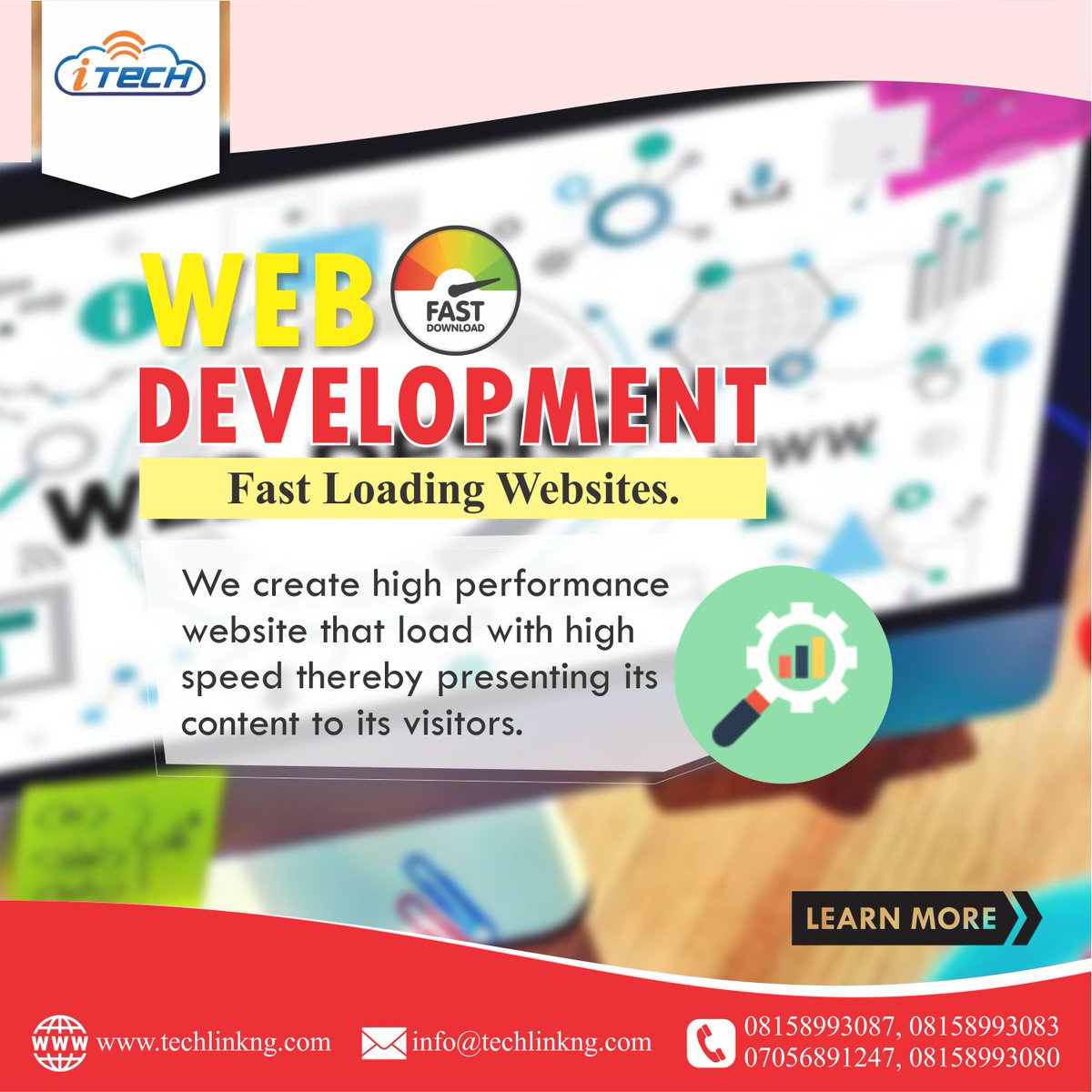 TechLink5's tweet image. WEB DEVELOPMENT.
We create high performance fast loading Websites.
Visit: techlinkng.com
to learn more.
#website #webdevelopment #WebsiteDesign